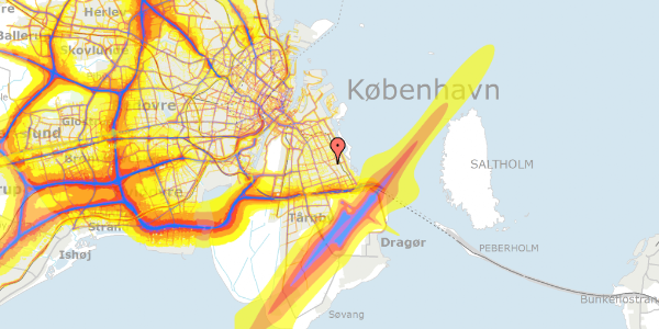 Trafikstøjkort på Birmavej 26, 2300 København S