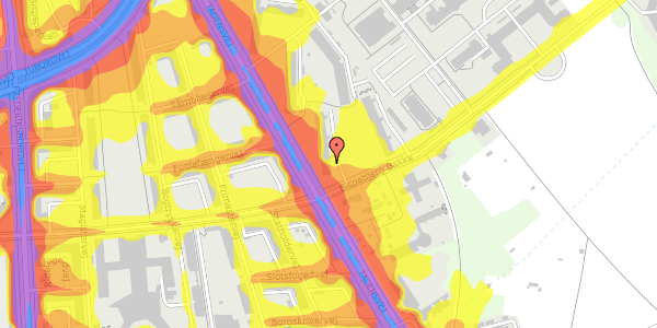 Trafikstøjkort på Bispebjerg Bakke 1, 2. 200, 2400 København NV