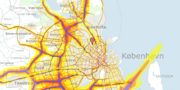 Trafikstøjkort på Bispebjerg Bakke 3, 2. 207, 2400 København NV