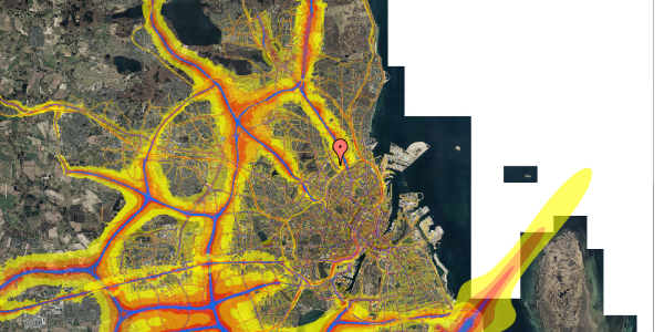 Trafikstøjkort på Bispebjerg Bakke 22E, 2. tv, 2400 København NV