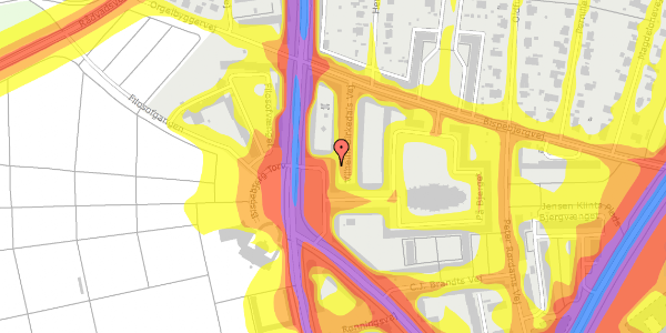 Trafikstøjkort på Bispebjerg Torv 12, 2. , 2400 København NV