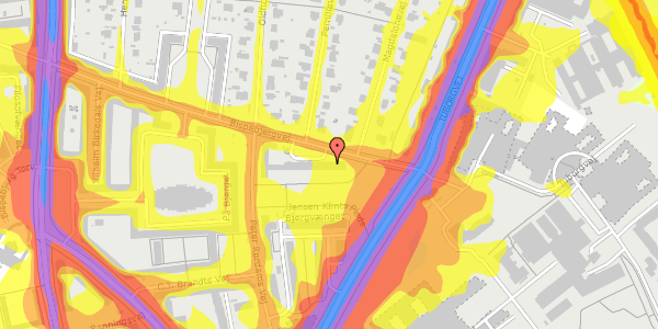 Trafikstøjkort på Bispebjergvej 43, kl. , 2400 København NV