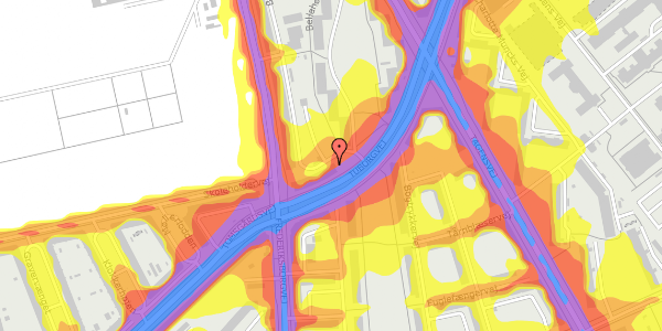 Trafikstøjkort på Bispeparken 1, st. th, 2400 København NV