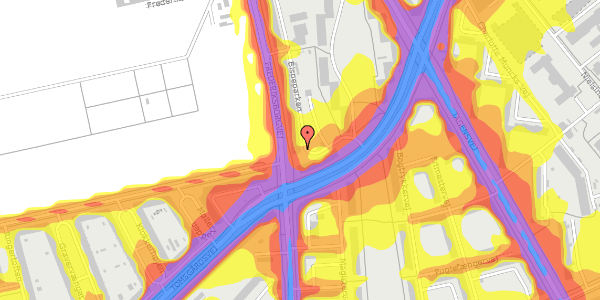 Trafikstøjkort på Bispeparken 5, 2. th, 2400 København NV