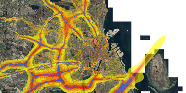 Trafikstøjkort på Bjelkes Allé 22, 4. 41, 2200 København N