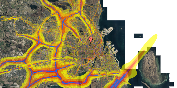 Trafikstøjkort på Bjelkes Allé 24G, st. , 2200 København N