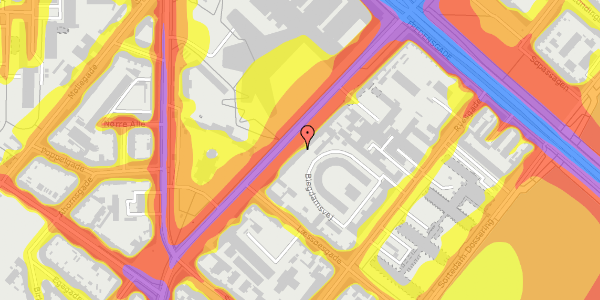 Trafikstøjkort på Blegdamsvej 12C, st. , 2200 København N