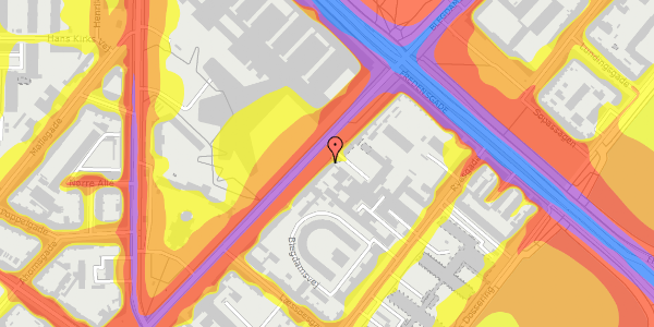 Trafikstøjkort på Blegdamsvej 26, st. , 2200 København N