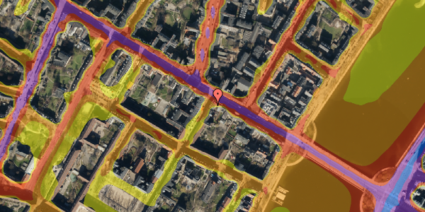 Trafikstøjkort på Blågårdsgade 1, 2. , 2200 København N