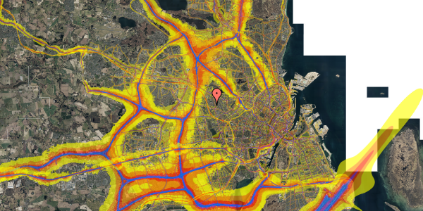 Trafikstøjkort på Boeslundevej 36, 2700 Brønshøj