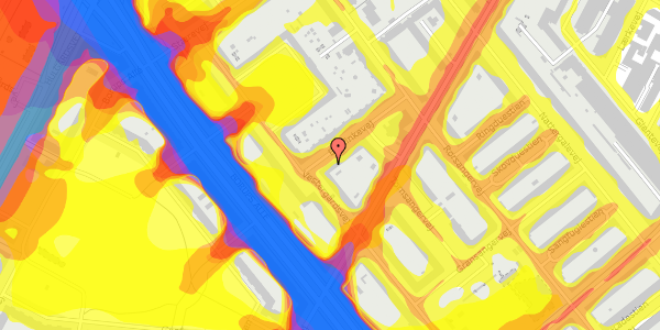 Trafikstøjkort på Bogfinkevej 2, st. th, 2400 København NV