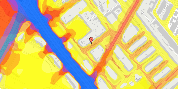 Trafikstøjkort på Bogfinkevej 7, st. th, 2400 København NV