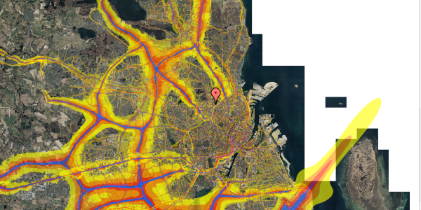 Trafikstøjkort på Bogtrykkervej 11, st. th, 2400 København NV