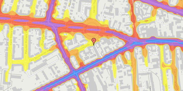 Trafikstøjkort på Boyesgade 1, st. th, 1622 København V