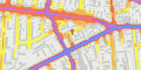 Trafikstøjkort på Boyesgade 13, st. th, 1622 København V