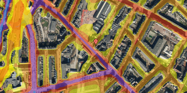 Trafikstøjkort på Bragesgade 2, 1. tv, 2200 København N