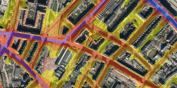 Trafikstøjkort på Bragesgade 24, 2. th, 2200 København N