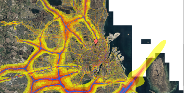 Trafikstøjkort på Bragesgade 26B, 1. th, 2200 København N