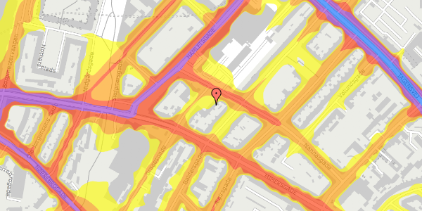 Trafikstøjkort på Bragesgade 26D, st. , 2200 København N