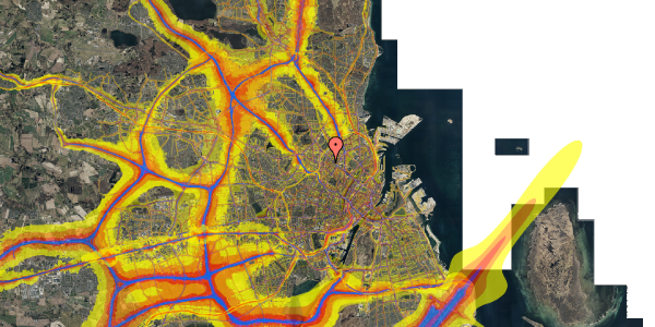 Trafikstøjkort på Bragesgade 35, 2. , 2200 København N