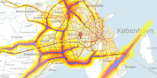 Trafikstøjkort på Bramslykkevej 17, 2. tv, 2500 Valby