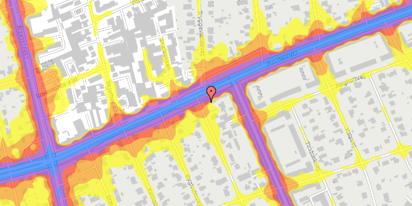 Trafikstøjkort på Bratskovvej 36, st. , 2720 Vanløse