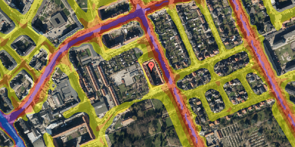 Trafikstøjkort på Bredegrund 9, st. th, 2300 København S