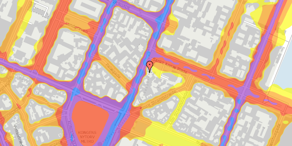 Trafikstøjkort på Bredgade 20A, 4. , 1260 København K