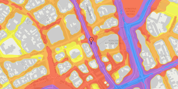 Trafikstøjkort på Bremerholm 4, 2. , 1069 København K