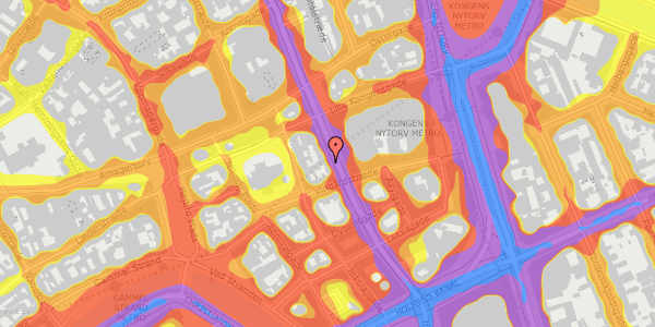 Trafikstøjkort på Bremerholm 18, st. th, 1069 København K