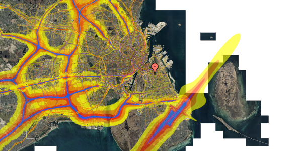 Trafikstøjkort på Brigadegården 5, 2. th, 2300 København S