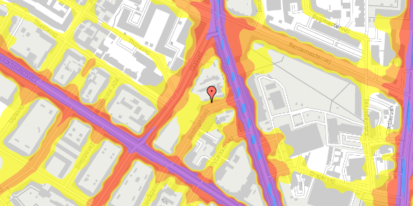 Trafikstøjkort på Brofogedvej 13, 2. tv, 2400 København NV