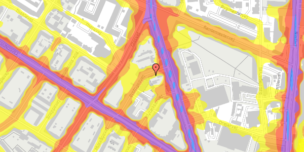 Trafikstøjkort på Brofogedvej 14, 2. th, 2400 København NV