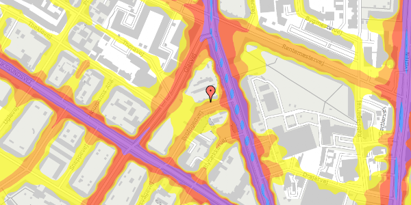 Trafikstøjkort på Brofogedvej 15, st. th, 2400 København NV