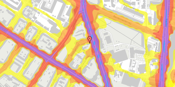 Trafikstøjkort på Brofogedvej 16, 2. th, 2400 København NV