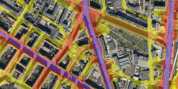 Trafikstøjkort på Brofogedvej 19, kl. th, 2400 København NV