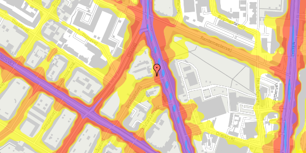 Trafikstøjkort på Brofogedvej 19, 1. th, 2400 København NV