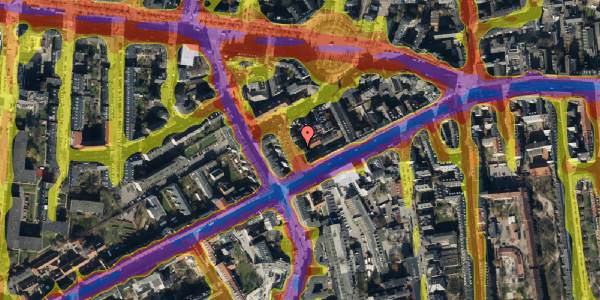 Trafikstøjkort på Brorsonsgade 4, 4. tv, 1624 København V