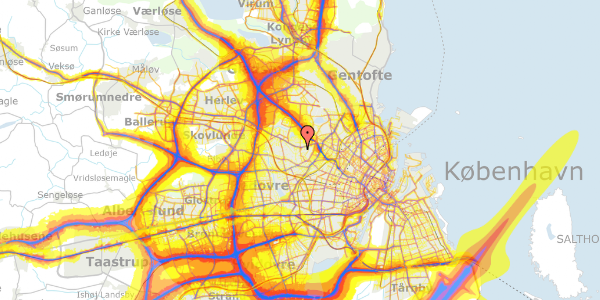 Trafikstøjkort på Brønshøjgårdvej 5, 3. , 2700 Brønshøj