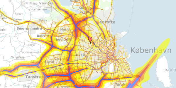 Trafikstøjkort på Brønshøjgårdvej 11, st. th, 2700 Brønshøj