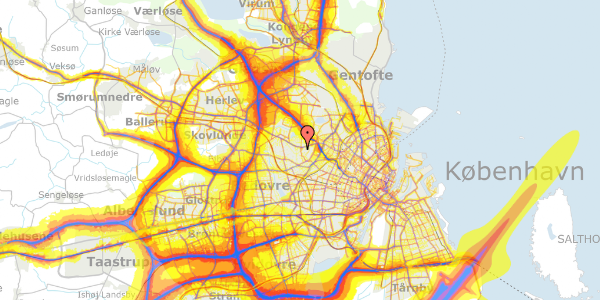 Trafikstøjkort på Brønshøjgårdvej 11, 2. tv, 2700 Brønshøj