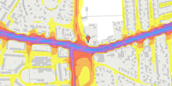 Trafikstøjkort på Brønshøj Kirkevej 4, st. , 2700 Brønshøj