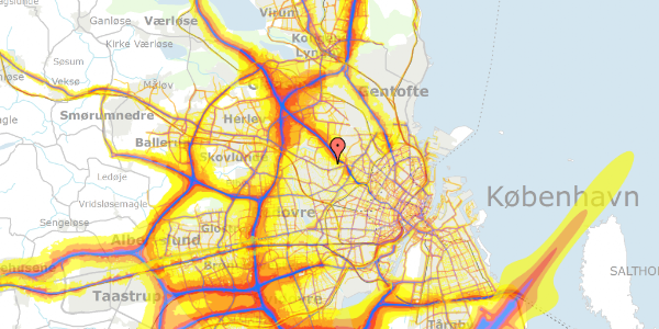 Trafikstøjkort på Brønshøj Kirkevej 26, 2700 Brønshøj