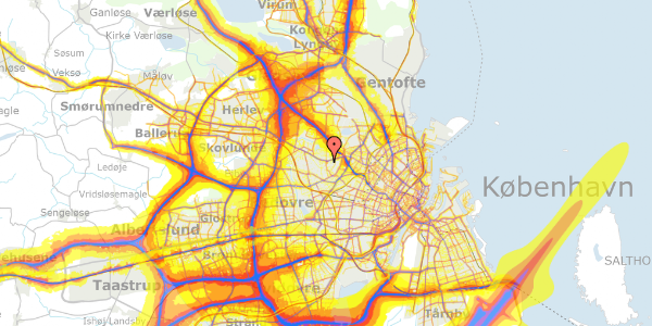 Trafikstøjkort på Brønshøjvej 10, 2. , 2700 Brønshøj