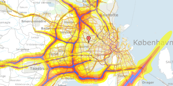 Trafikstøjkort på Bulbjergvej 31, 2720 Vanløse