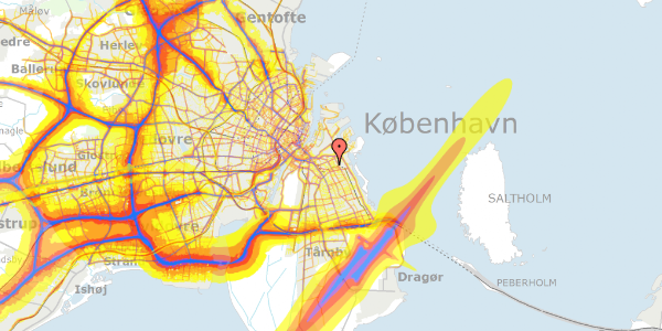 Trafikstøjkort på Bulgariensgade 5, 1. th, 2300 København S