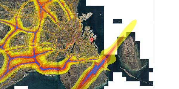 Trafikstøjkort på Caprivej 6, kl. , 2300 København S