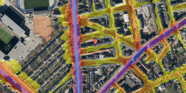 Trafikstøjkort på Carl Johans Gade 5, st. th, 2100 København Ø