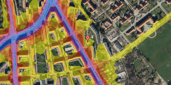 Trafikstøjkort på Charlotte Muncks Vej 12, st. th, 2400 København NV