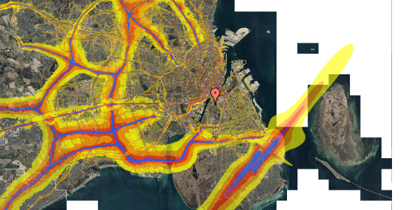 Trafikstøjkort på J.C. Christensens Gade 1, 4. tv, 2300 København S